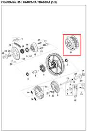 CAMPANA RR PULSAR/WIND/Boxer bm ORIGINAL - Mundimotos