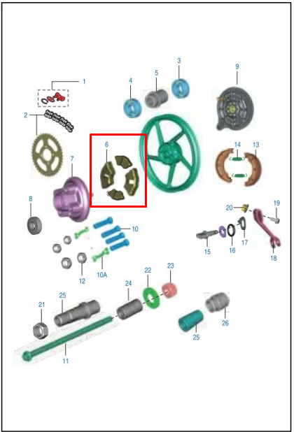 CAUCHO CAMPANA (4) BOXER/DISCOVER 100 ORIGINAL - Mundimotos