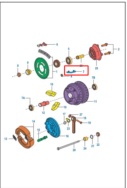 ARANDELA PINDORA SPROKET (2) BOXER ORIGINAL - Mundimotos