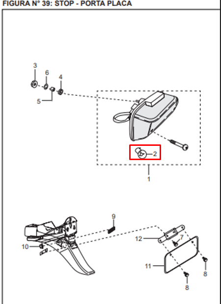 BOMBILLO STOP 12V-10/5W BOXER/DISC ORIGINAL - Mundimotos