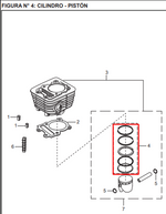 Load image into Gallery viewer, ANILLOS STD BOXER TEC/PLATINO 100 ORIGINAL - Mundimotos