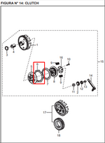 Load image into Gallery viewer, DISCO CLUTCH SET DISCOVER 100/PLA100 ORIGINAL - Mundimotos
