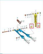 Cargar imagen en el visor de galería, KIT BUJES AMORT. BOXER/PULSAR/DISC ORIGINAL - Mundimotos