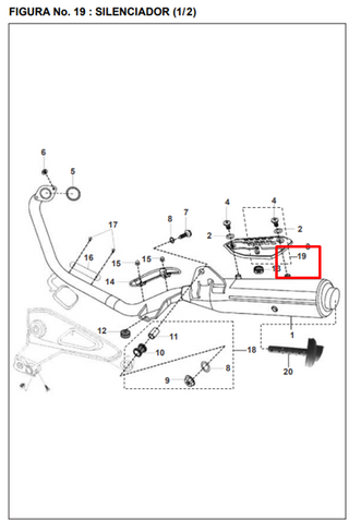 KIT TORNILLO MOFLE PULSAR 180 ORIGINAL - Mundimotos