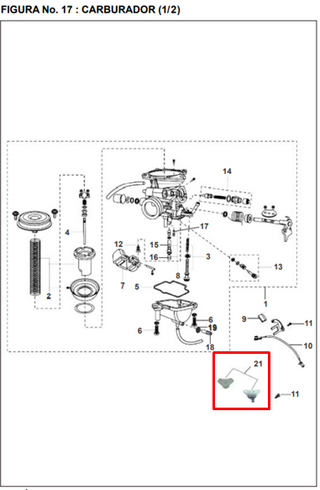 SENSOR CARBURADORURADOR KIT PULSAR UG ORIGINAL - Mundimotos