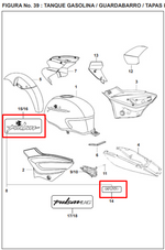 Cargar imagen en el visor de galería, CALCO MANIGUETA KIT PULSAR BLACK ORIGINAL - Mundimotos