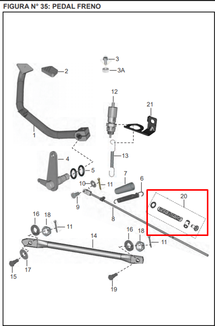KIT VARILLA FRENO PULSAR/DISCOVER ORIGINAL - Mundimotos