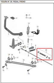 KIT VARILLA FRENO PULSAR/DISCOVER ORIGINAL - Mundimotos