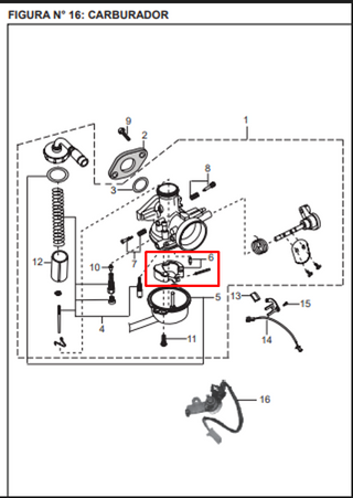 FLOTA Y AGUJA BOXER CT/DISCOVER 100 ORIGINAL - Mundimotos