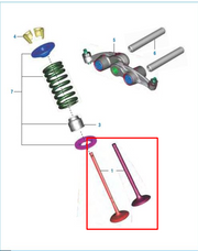 KIT VALVULAS BOXER CT 102/ES/KS/PLATINO 110 CBS/LEXUS ORIGINAL - Mundimotos