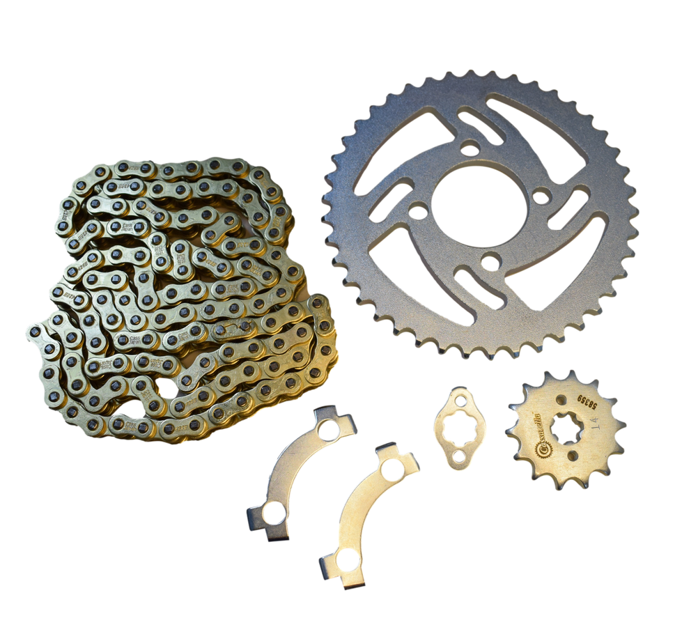 KIT ARRASTRE 14/42 PLATINO 100/BOXERTE NACIONAL - Mundimotos