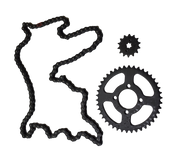 KIT ARRASTRE 14/42 PLAT100/BOXERTE ORIGINAL - Mundimotos