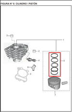 Cargar imagen en el visor de galería, ANILLOS STD PULSAR 135/DISCOVER 125 ST ORIGINAL - Mundimotos