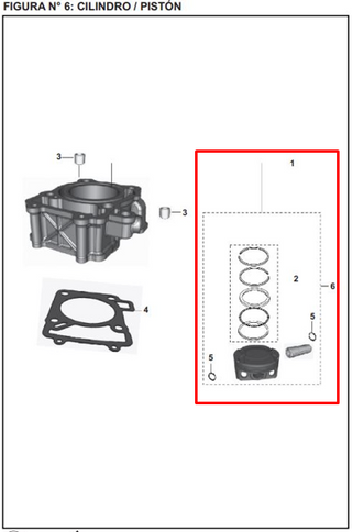 Cilindro KIT PULSAR 200 NS ORIGINAL - Mundimotos