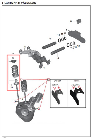 KIT RESORTE VALVULA 200 NS ORIGINAL - Mundimotos