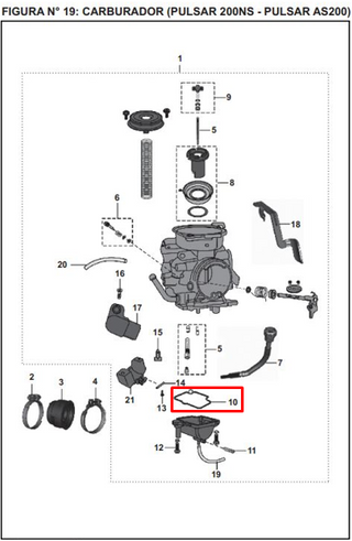 KIT ORING NS 200 ORIGINAL - Mundimotos