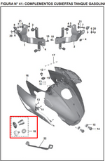 Cargar imagen en el visor de galería, KIT TORNILLOS TANQUE PULSAR 200 NS ORIGINAL - Mundimotos