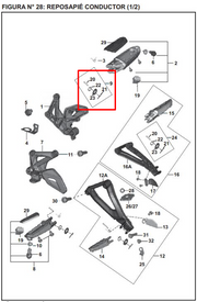 PASADOR POSA KIT 200 NS ORIGINAL - Mundimotos