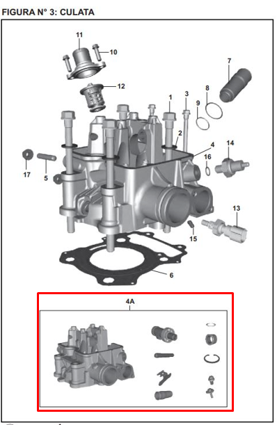 CULATA COMPLETA PULSAR NS 200/BS IV/PRO ORIGINAL - Mundimotos