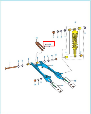 TORNILLO DESLIZADOR PULSAR 150 AS/NS ORIGINAL - Mundimotos