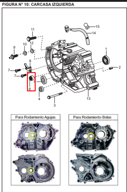 CANASTILLA BK13-19-12 EP BOXER/CAL ORIGINAL - Mundimotos