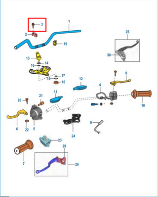 TORNILLO A 06X030 ORIGINAL - Mundimotos