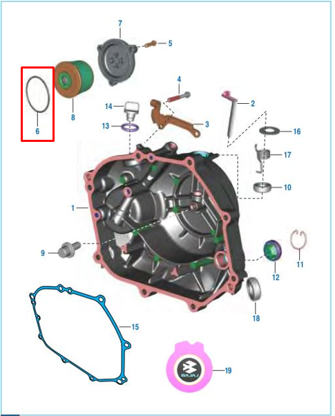 ORING TAPA FILTRO OIL BOXER K-TEC ORIGINAL - Mundimotos
