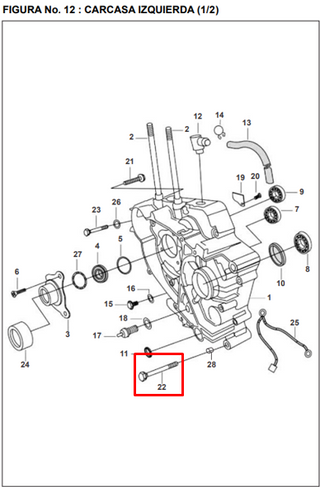 TORNILLO 06-45 HEXAGONO ARANDELA ORIGINAL - Mundimotos