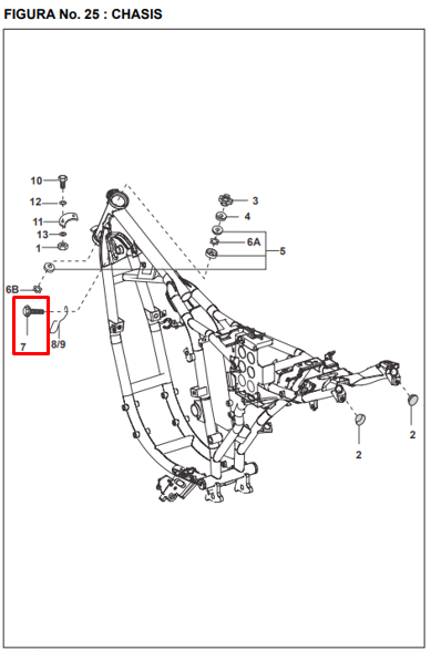 TORNILLO PULSAR UG ORIGINAL - Mundimotos
