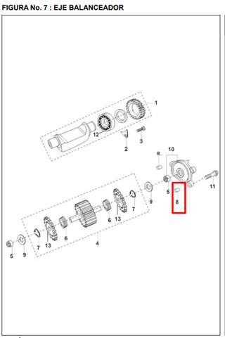 BUJE 06X08X10 DISC125/135 MV ORIGINAL - Mundimotos