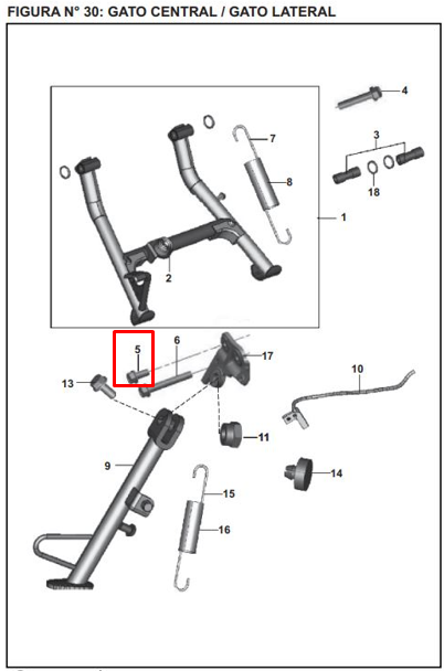 TORNILLO GUARDABARRO FR 200 NS ORIGINAL - Mundimotos