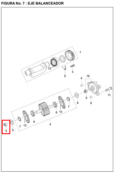 CANASTILLA HK10-14-15 BAL PUL ORIGINAL - Mundimotos