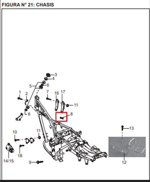 TORNILLO A 08X016 GUARD FR BOXER ORIGINAL - Mundimotos