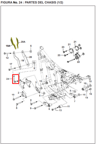 TORNILLO A 08X060 MO PULSAR BLAC ORIGINAL - Mundimotos