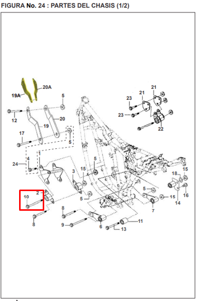 TORNILLO A 08X160 ORIGINAL - Mundimotos
