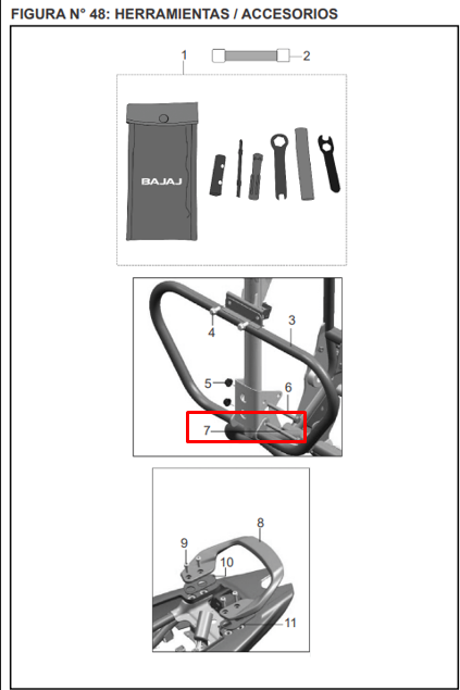 TORNILLO M8X65 PULSAR 135 ORIGINAL - Mundimotos