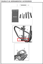Cargar imagen en el visor de galería, TORNILLO M8X65 PULSAR 135 ORIGINAL - Mundimotos
