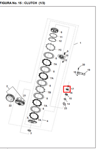 BALINERA 628/D8 CLUTCH BOXER/PLAPP ORIGINAL - Mundimotos