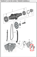 Cargar imagen en el visor de galería, ORING TENSOR CADENILLA PULSAR 135 ORIGINAL - Mundimotos