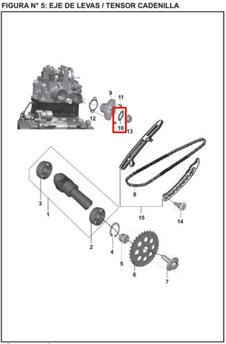 ORING TENSOR CADENILLA PULSAR 135 ORIGINAL - Mundimotos