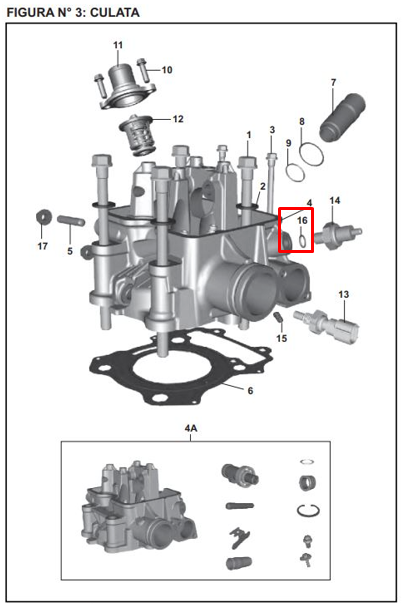 ORING SENSOR TEMP.PULSAR 200 NS ORIGINAL - Mundimotos