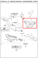 Load image into Gallery viewer, Tapa Derecho Bajaj PULSAR 180 Sin Pintar Hasta Mod. 2007 Original - Genuine parts