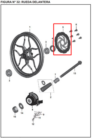 DISCO FRENO FR PULSAR NS 200 NEGRO ORIGINAL - Mundimotos