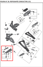 Load image into Gallery viewer, POSAPIE FR LH PULSAR 150 NS/200 NS/AS150 ORIGINAL - Mundimotos