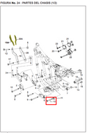 TORNILLO 08X130 PULSAR180UG-200 ORIGINAL - Mundimotos