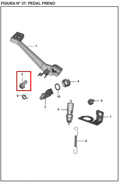 TORNILLO A 08X030 DRD CALIPER PUL ORIGINAL - Mundimotos