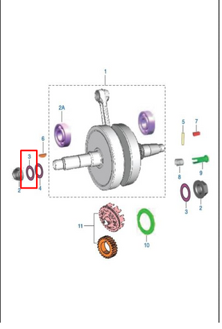 ARANDELA CIGU. LH BM100-150-DISCOVER 100 ORIGINAL - Mundimotos