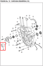 Load image into Gallery viewer, BUJE 32X38.5X17.5 ARRAN PULSAR ORIGINAL - Mundimotos