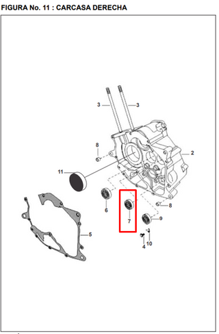 CANASTILLA HK15-21-16 ES PULSAR UG ORIGINAL - Mundimotos