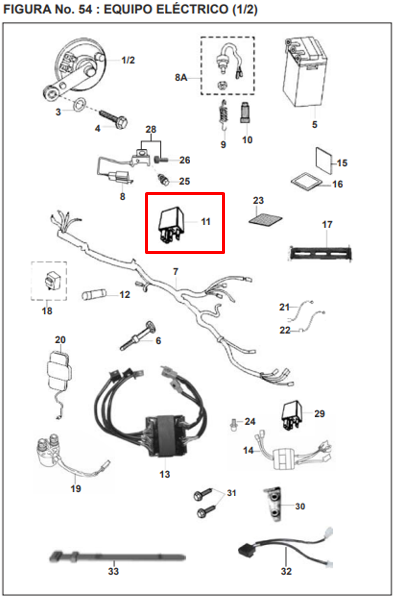 RELAY LUCES PULSAR UG/220 ORIGINAL - Mundimotos